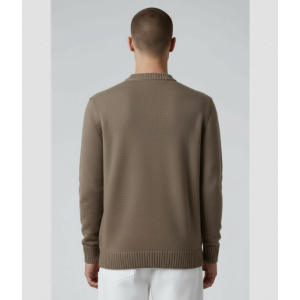 Life Style Butiken Ανδρικό Πουλόβερ Με Στρογγυλή Λαιμόκοψη LS11529 Καφέ